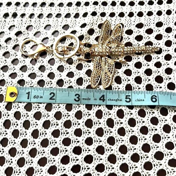 Dragonfly Purse Charm - Key Chain - 3 Colors Available - Picture 5 of 8